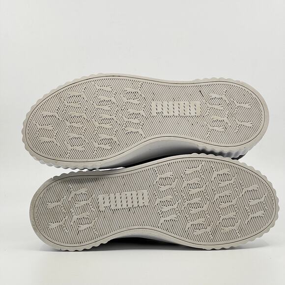 PUMA Carina Platform Sneakers White Black Women’s 6 400365-03 Used - Picture 3 of 10